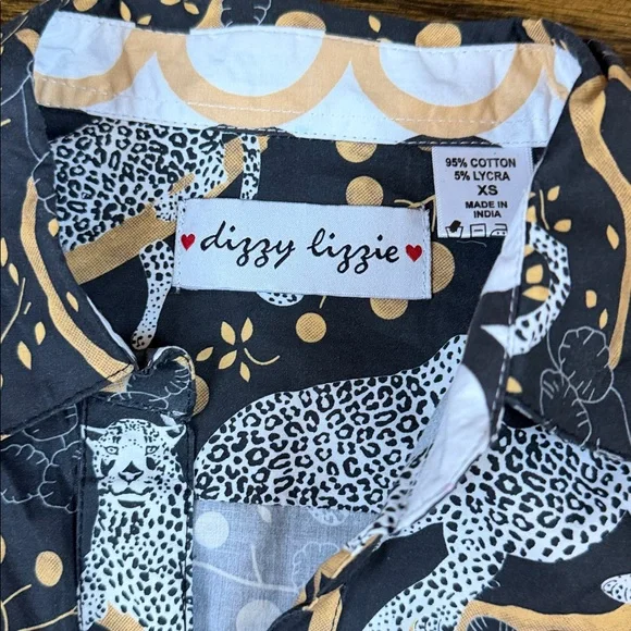 Dizzy Lizzie Shirt Dress Size X-Small - Picture 2 of 6